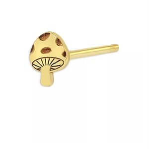 Zoë Chicco 14K Yellow Gold Itty Bitty Single Mushroom Earring